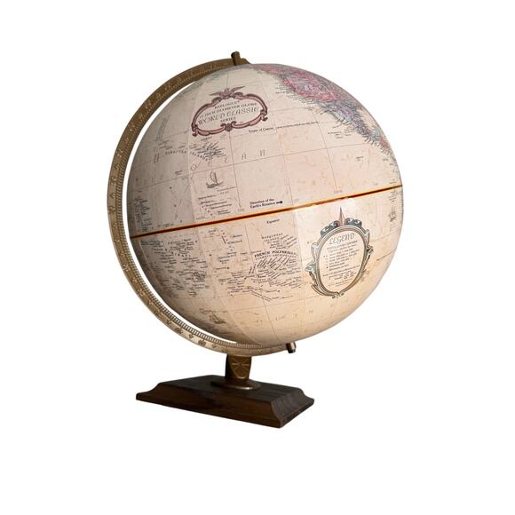 Globe / Map / World / Replogle 12” World Classic Series, Raised Relief / Vintage - Picture 6 of 12